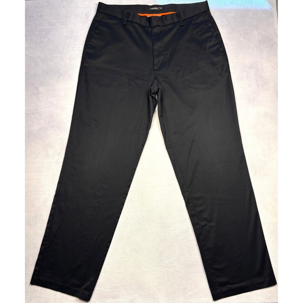 Dockers D3 Classic Fit Black Chino Pants Mens 36x34 100% Cotton Twill Trousers